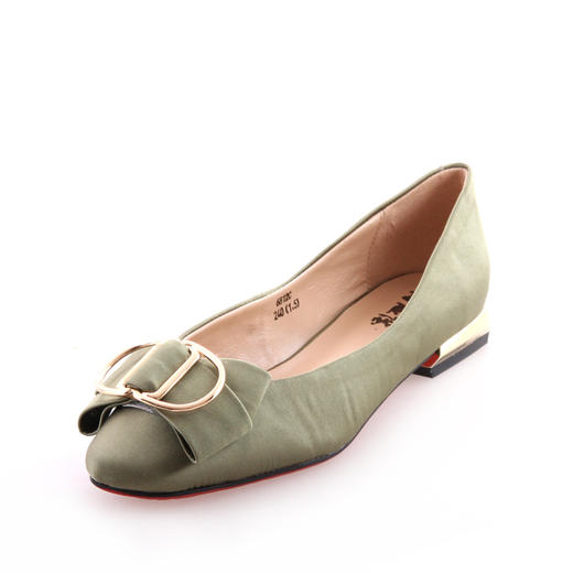 内联升女式真丝布彩带结时尚女鞋6812C 商品图2