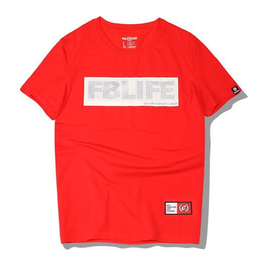 【19.9元1件】越野e族夏季新品短袖休闲防蚊男装FBLIFE印花3D效果时尚体恤 商品图0