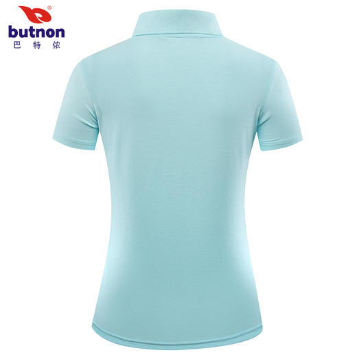 8154巴特侬夏季新款女反领休闲POLO衫短袖运动T恤麻棉针织面料 商品图5