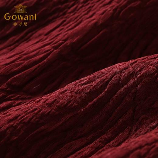 乔万尼夏季连衣裙桑蚕丝气质真丝高腰红色a字裙中长款EB2E881 商品图3