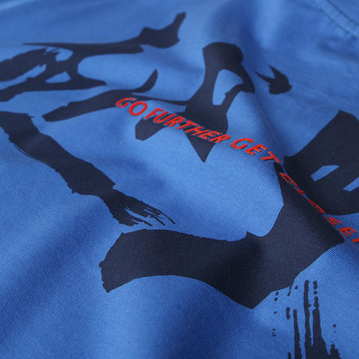 [39.9元1件]越野e族夏季新品短袖T恤越野双丝光棉冰爽体恤无兄弟不越野印花T 商品图3