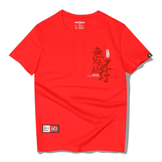 [39.9元1件]越野e族夏季新品短袖T恤越野双丝光棉冰爽体恤无兄弟不越野印花T 商品图0