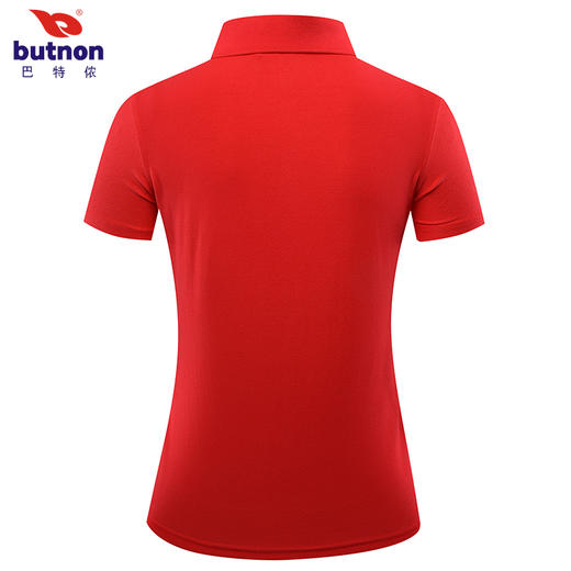 8154巴特侬夏季新款女反领休闲POLO衫短袖运动T恤麻棉针织面料 商品图3