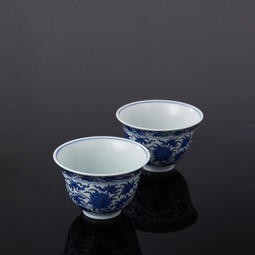 青花一品缠枝莲纹杯 商品图1