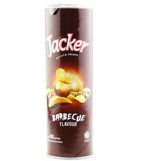 【进口零食】*马来西亚进口杰克Jacker薯片 休闲膨化食品 热卖零食罐装薯片100g 商品图1