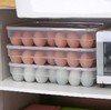 【居家】*单层34格鸡蛋饺子收纳盒厨房冰箱有盖蛋保鲜盒蛋托野餐便携鸡蛋格 商品缩略图5