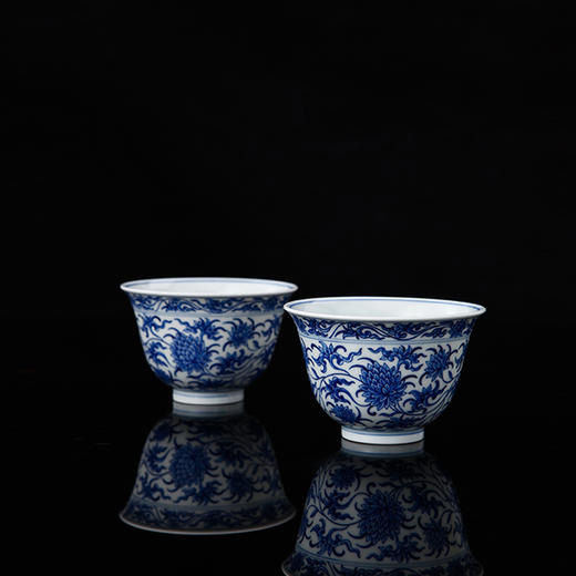 青花一品缠枝莲纹杯 商品图4