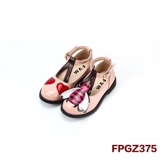 2018新款儿童小皮鞋女孩公主豆豆单鞋FPGZ375 商品图2
