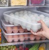 【居家】*单层34格鸡蛋饺子收纳盒厨房冰箱有盖蛋保鲜盒蛋托野餐便携鸡蛋格 商品缩略图0