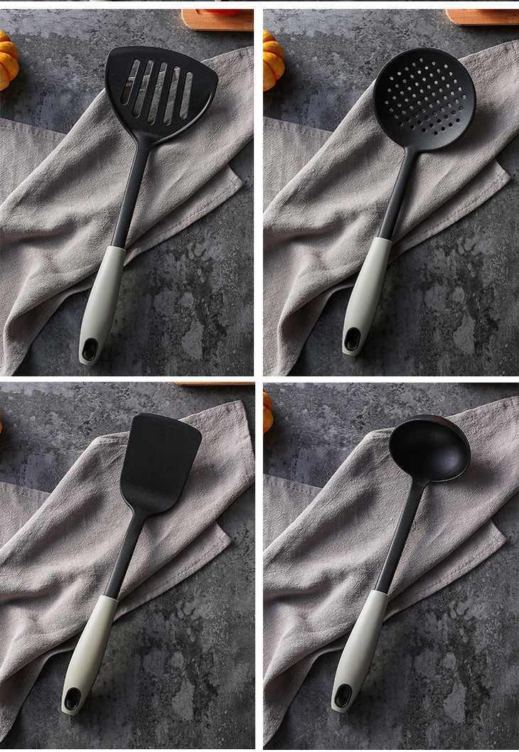 奇居良品不粘锅长柄耐高温厨房烹饪用具4件组合