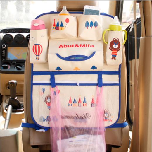 【汽车用品】韩版车用卡通收纳袋汽车用品收纳挂袋车座后背置物袋车载储物袋 商品图7