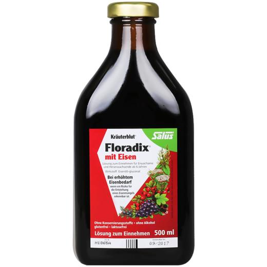 【保税】德国Salus 莎露斯成人铁元 西方阿胶 500ml 瓶装液体  老人 孕妇 女神经期常备 两种包装随机发 商品图1