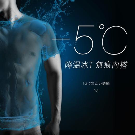 【瞬间凉5度】日本技术！冰感羊奶丝冰丝无痕一片式速干透气男士T恤 商品图5