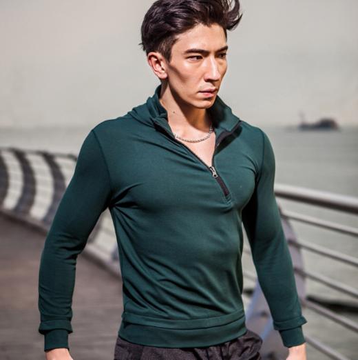 【户外运动】秋季新款男装 运动户外跑步服 登山休闲连帽上衣男 商品图2