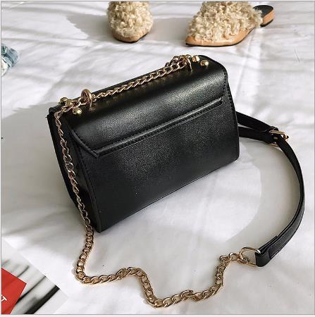 【服饰鞋包】韩版时尚潮流百搭锁扣pu皮亮片小方包春季新款斜跨单肩包 商品图2