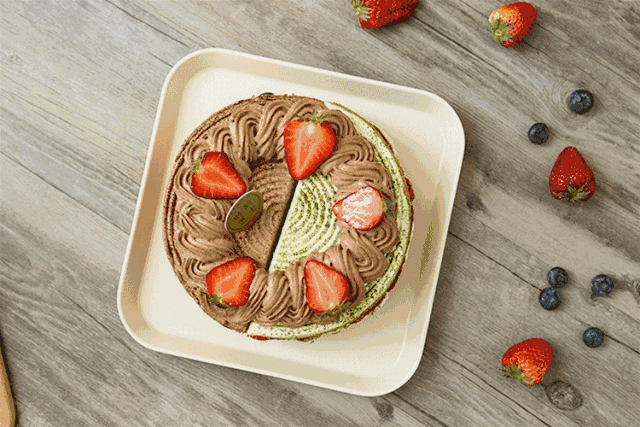 【118元 时刻芝士8寸蛋糕】草莓千层 红丝绒双拼,芒果千层 焦糖裸蛋糕