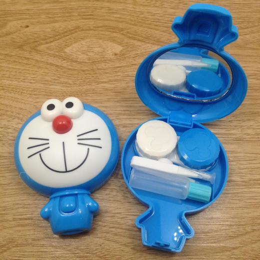 机器猫隐形眼镜盒美瞳盒伴侣盒护理盒双联盒811 商品图4