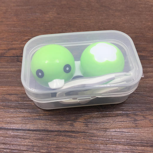 卡通近视隐形眼镜盒伴侣盒护理盒双联盒美瞳盒568小黄鸭 商品图5