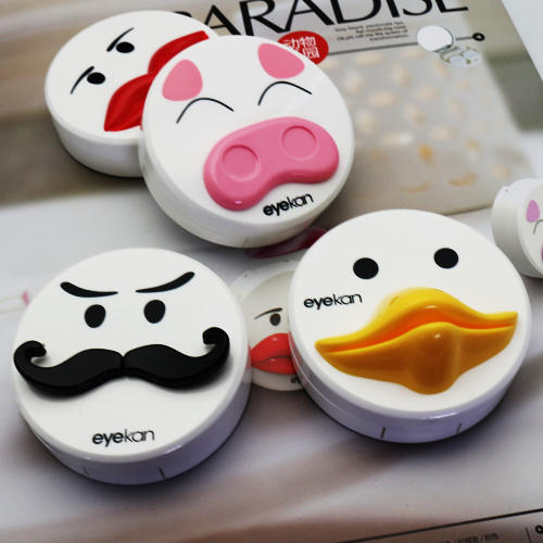 凯达隐形眼镜盒卡通美瞳盒 可爱伴侣盒双联盒护理盒8110 商品图2