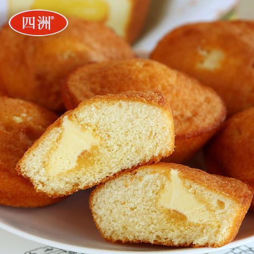 四洲夹心派蛋糕蛋黄味牛奶味138g