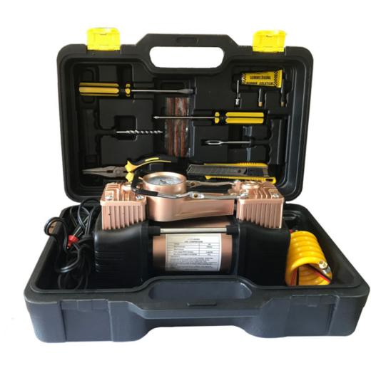 汽车用品车载金属气泵便携式金属气缸汽车充气泵低噪音大功率车载充气