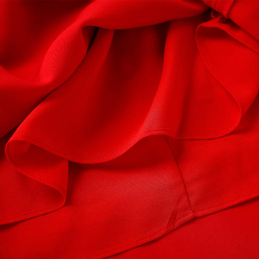 EITIE爱特爱女装夏包臀不规则荷叶边A型中长款短裙半裙 商品图3