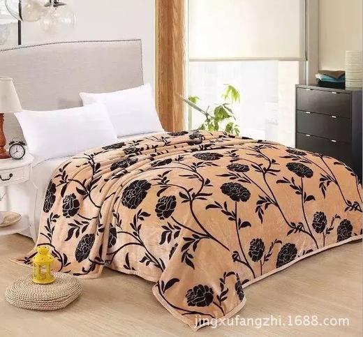 【家纺】单双面印花素色水貂绒服装睡衣家纺家饰面料 商品图0