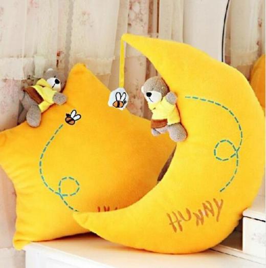 【家纺】*婚庆家纺星星抱枕毛绒水晶超柔家饰抱枕用品 商品图1