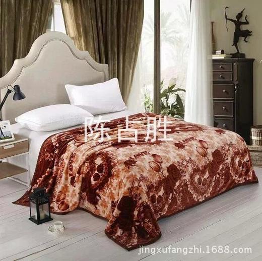 【家纺】单双面印花素色水貂绒服装睡衣家纺家饰面料 商品图1