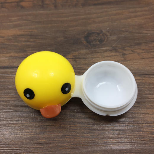 卡通近视隐形眼镜盒伴侣盒护理盒双联盒美瞳盒568小黄鸭 商品图2