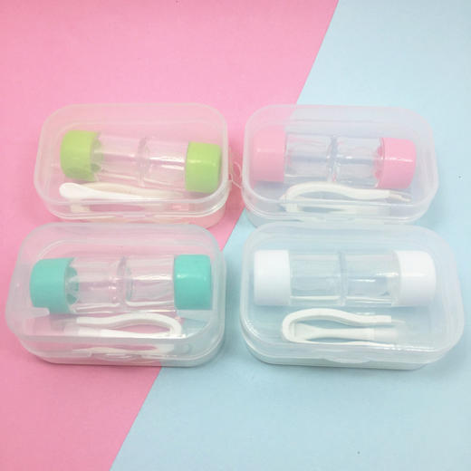 硬性RGP隐形眼镜盒简单美瞳盒子护理盒双联盒伴侣盒洁达6010 商品图0