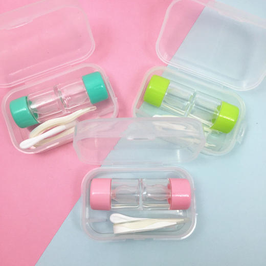 硬性RGP隐形眼镜盒简单美瞳盒子护理盒双联盒伴侣盒洁达6010 商品图3