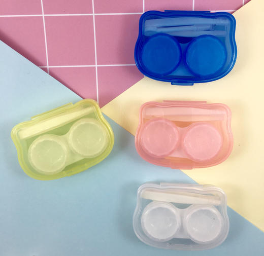 简单隐形眼镜盒伴侣盒子/美瞳护理盒双联盒佳汇佳小盒子808 商品图0