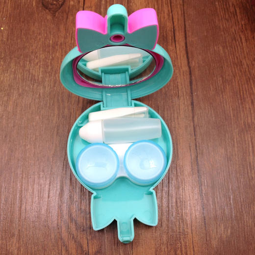 新款棒棒糖/猫和鱼/9036火烈鸟美瞳盒子伴侣盒 商品图3