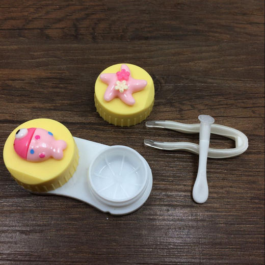 新款美瞳伴侣盒隐形眼镜盒护理盒卡通双联盒82096 商品图2