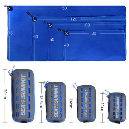 sea to summit 旅行口袋快干毛巾 JX100 商品图5