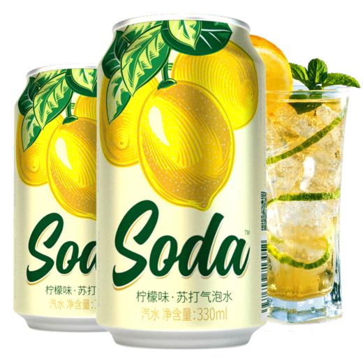 名仁苏打水苏打汽水柠檬气泡水330ml*24罐 商品图1