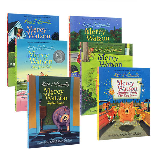 【英文原版】Mercy Watson Boxed Set 小猪梅西6册章节书Kate DiCamillo 启蒙儿童桥梁章节小说 中小学英语阅读提升 商品图2