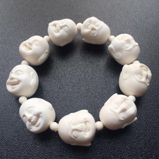 45956猛犸象牙佛头手串