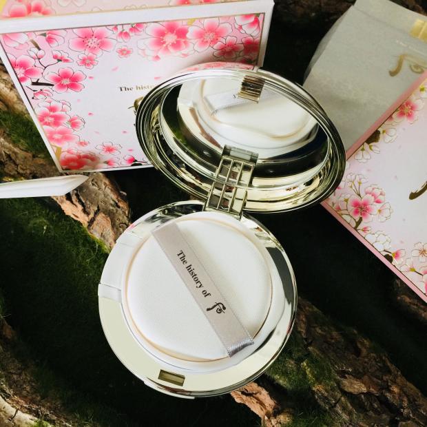 保税仓whoo后拱辰享雪玉凝美白补水气垫18年4月限量版