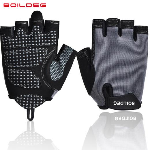 【户外运动】BOILDEG/沸腾骑行手套半指 防滑耐磨户外手套 运动装备自行车手套 商品图4