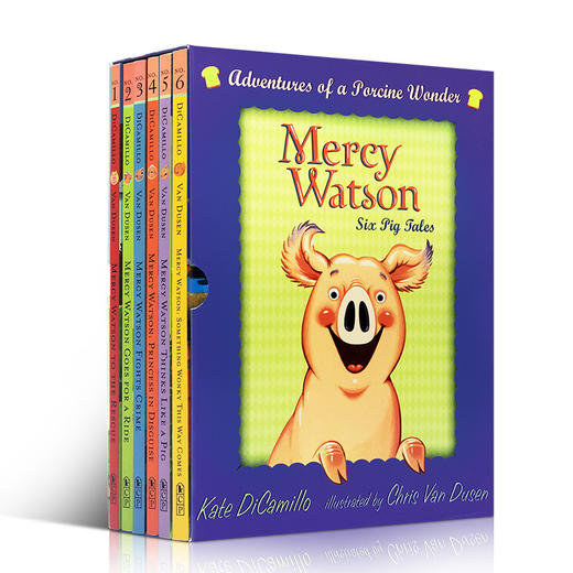 【英文原版】Mercy Watson Boxed Set 小猪梅西6册章节书Kate DiCamillo 启蒙儿童桥梁章节小说 中小学英语阅读提升 商品图0