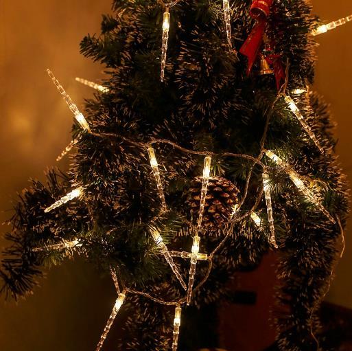 【家居百货】新款led圣诞树彩灯冰条灯串节日婚庆房间创意装饰灯 商品图0