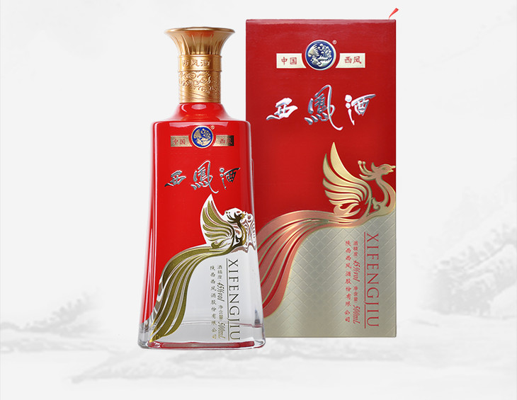 酒厂直营45度西凤酒旗帜红鼎500ml