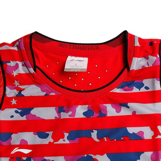  羽毛球系列 男女短袖吸湿排汗比赛服上衣T恤运动服 商品图4