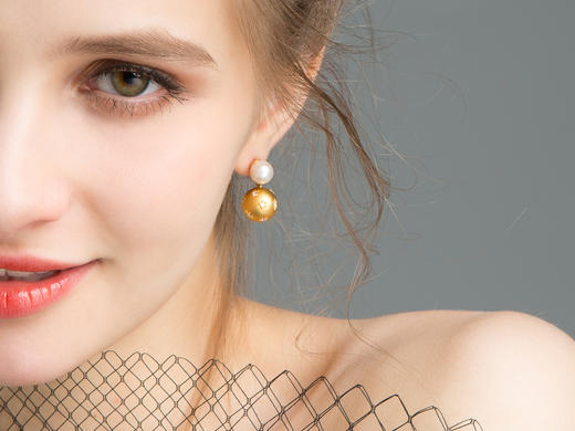 Pearl moments 小星球珍珠耳钉 商品图2