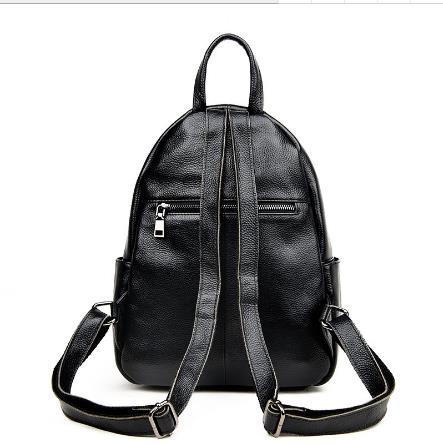 【服饰鞋包】-双肩包女头层牛皮软  时尚百搭两用韩版旅行背包 商品图5