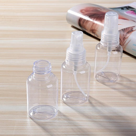 便携式旅行喷雾空瓶化妆品分装瓶50ml两个装t透明瓶身无图案 商品图1