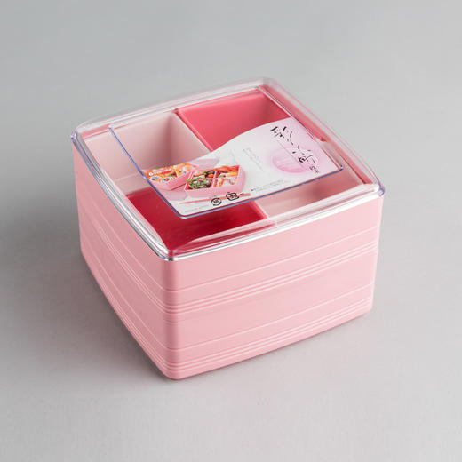 【让吃饭变成一件有颜色的事儿】日本inomata带分格饭盒彩色单双层饭盒保鲜盒便当盒水果盒 商品图8