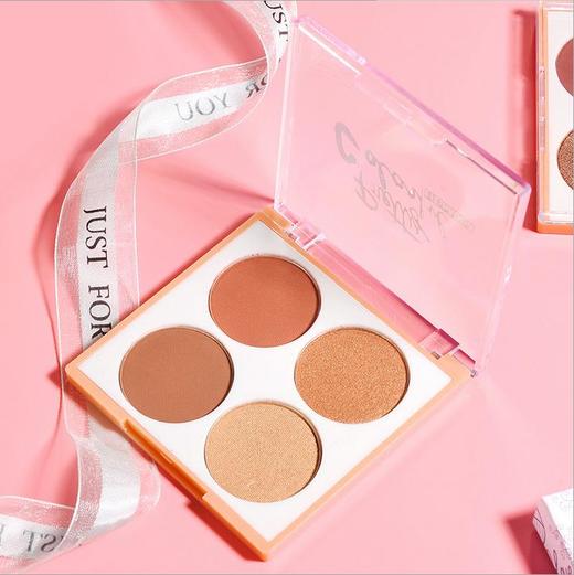 【化妆品】美时 四色眼影盘 南瓜妆 日落色 珠光哑光彩妆盘 商品图1